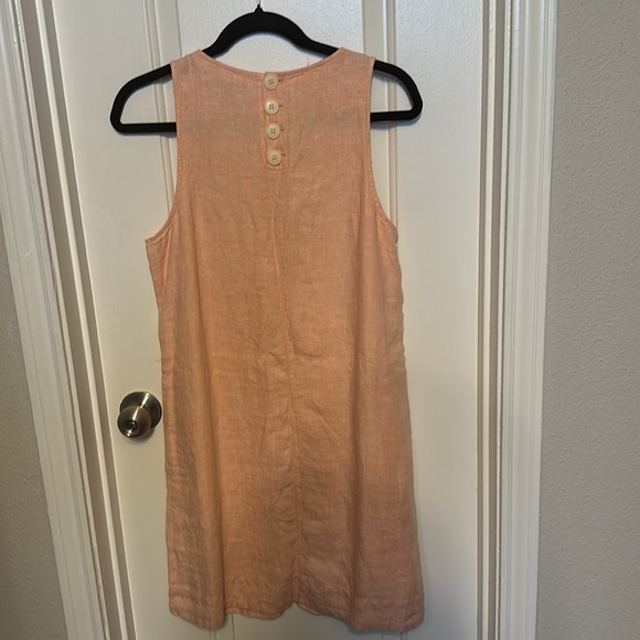 Women J crew Maxine button-back dress in linen size S - Picture 6 of 6